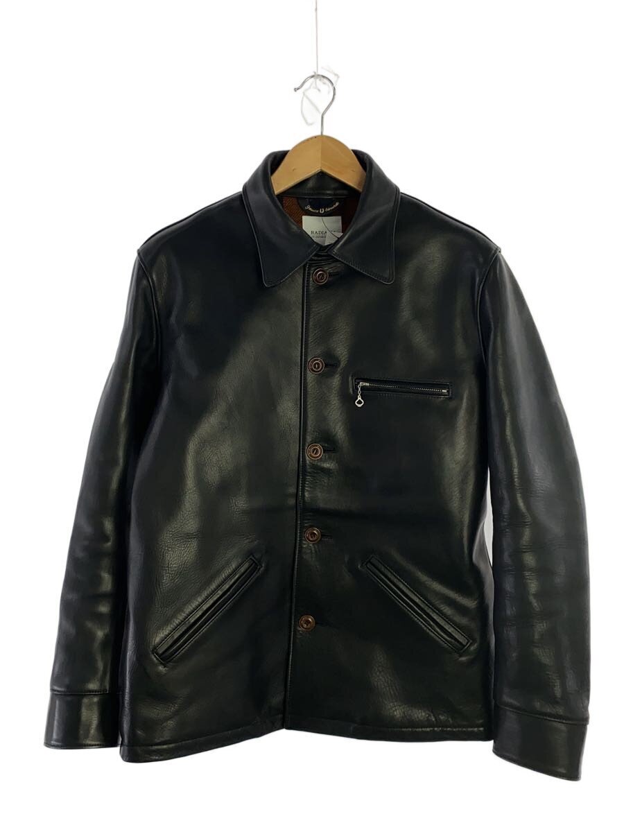 RADIALL◆レザージャケット・ブルゾン/M/馬革/BLK/無地/RAD-17AW-JK006拍卖