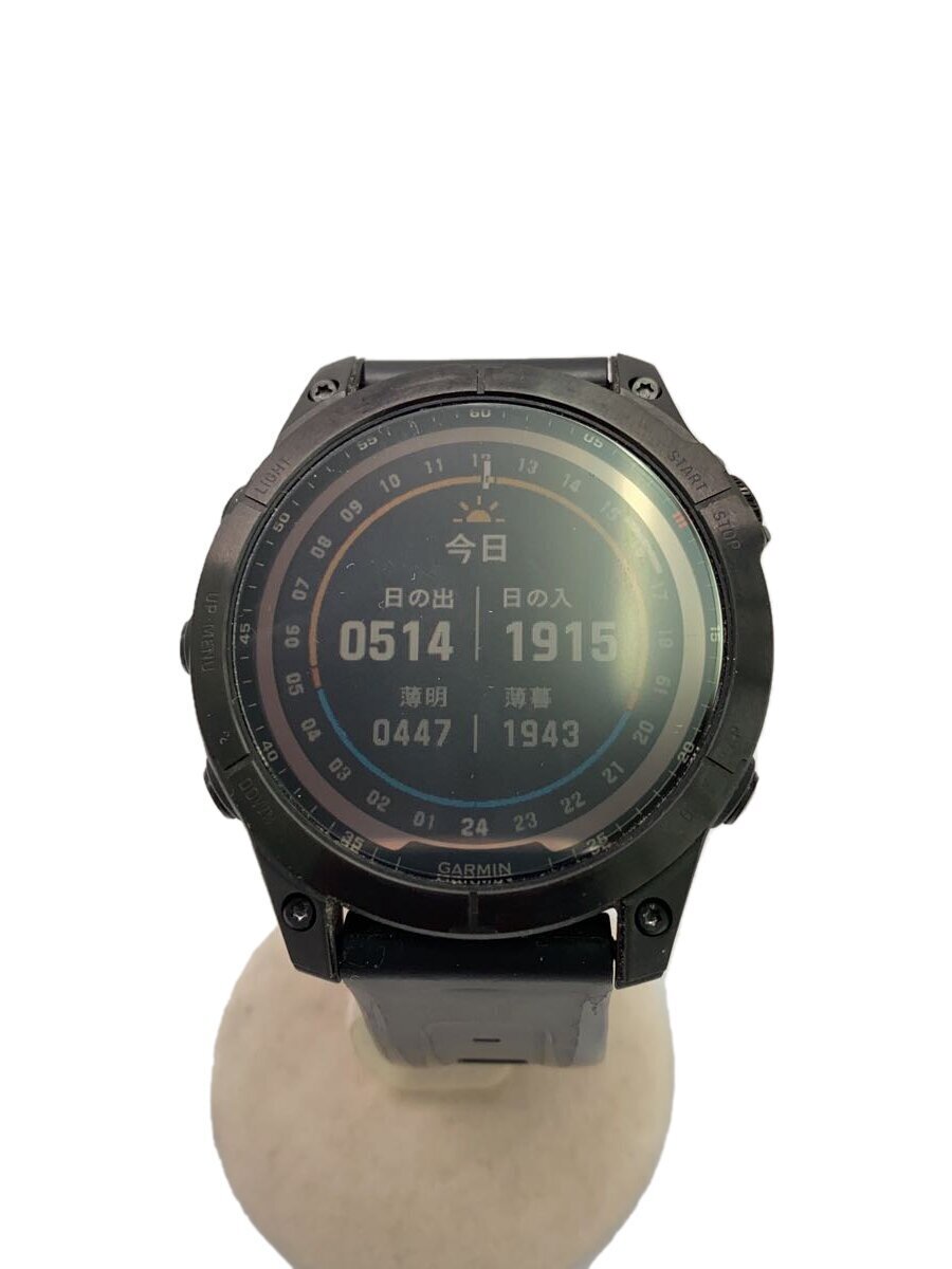 GARMIN◆スマートウォッチ/デジタル/ラバー/BLK/BLK/FENIX7//拍卖