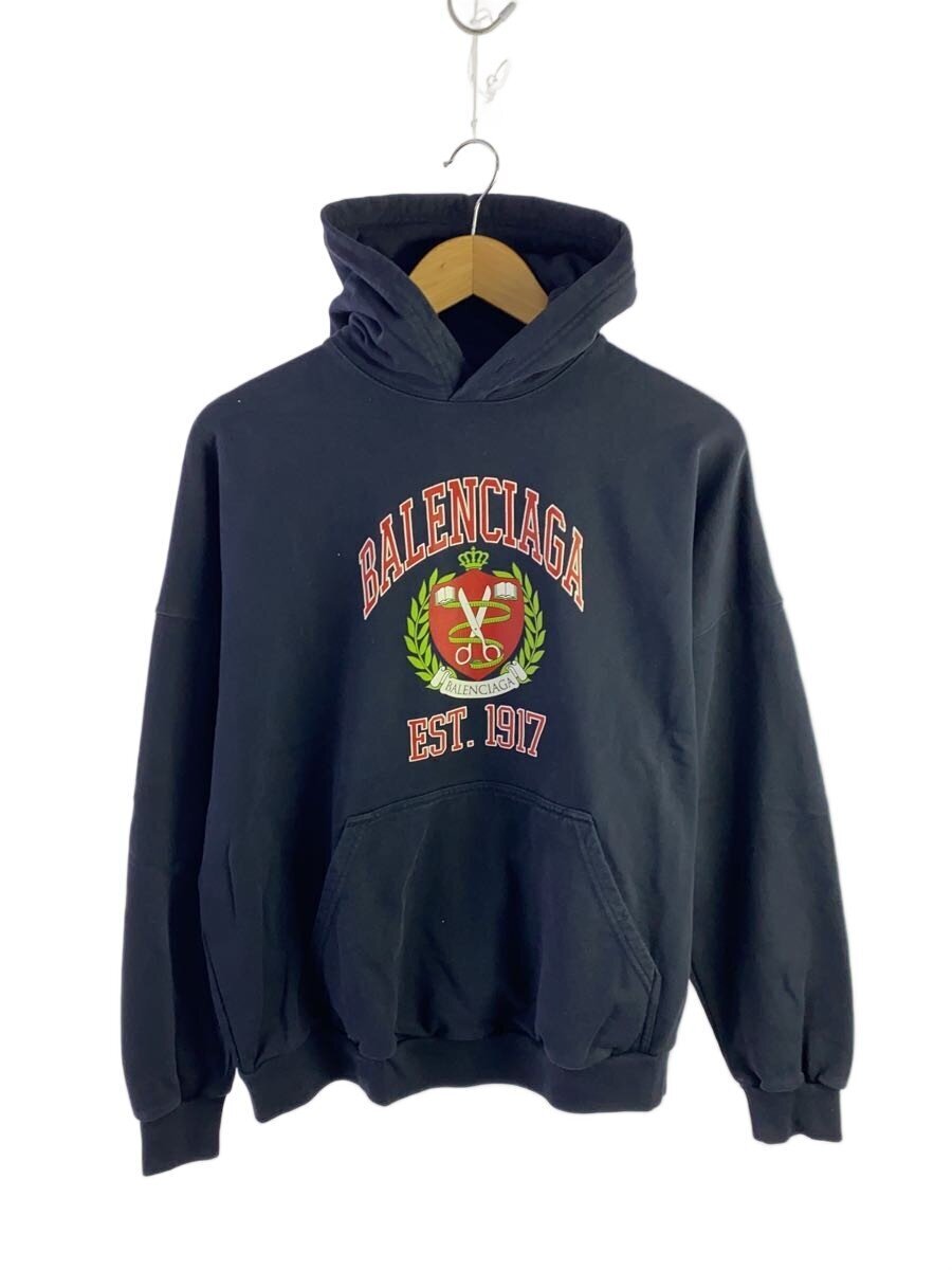 BALENCIAGA◆パーカー/1/コットン/NVY/675003TVL90拍卖