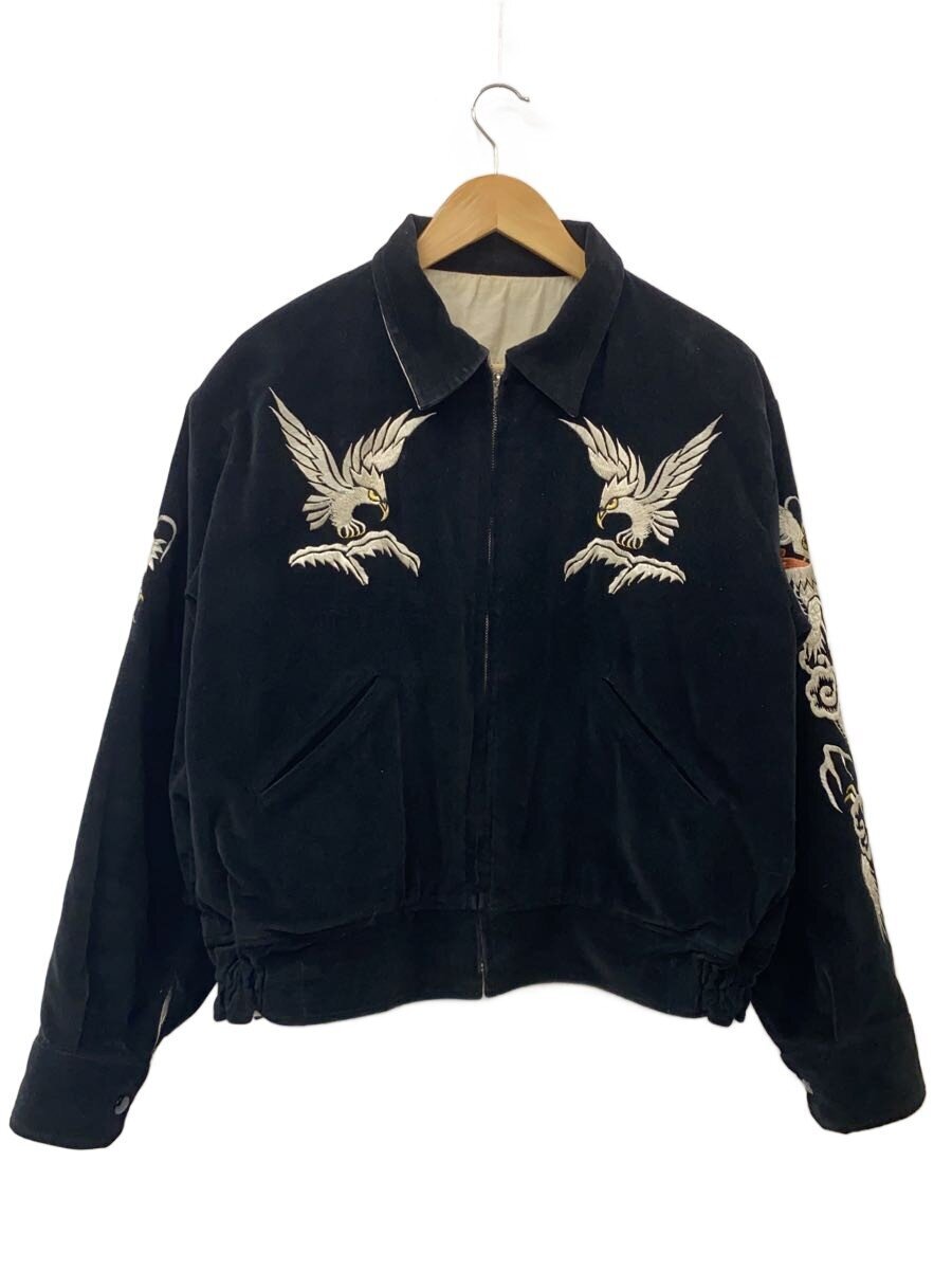 TAILOR 東洋◆スカジャン/L/コットン/BLK/TT10576拍卖