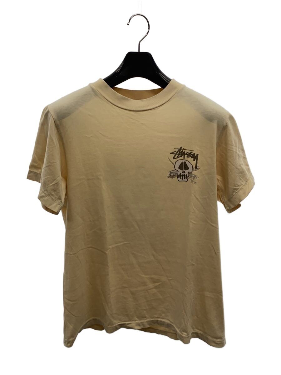 STUSSY◆スカル/90s/Tシャツ/S/コットン/BEG拍卖