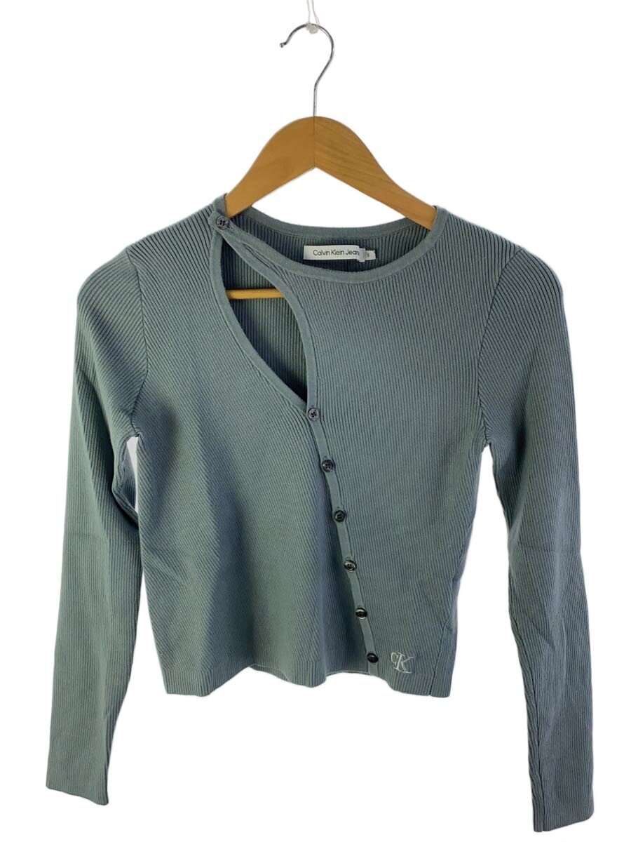 Calvin Klein Jeans◆カーディガン(薄手)/S/コットン/BLU/ZW0ZW02500//拍卖