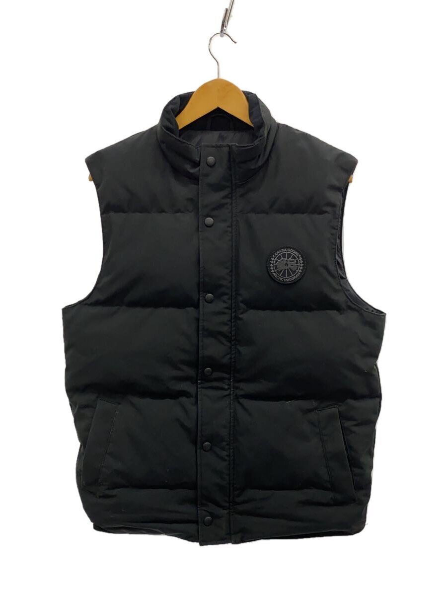 CANADA GOOSE◆BLACK LABEL/GARSON VEST/ダウンベスト/L/ポリエステル/BLK/無地/4151MB拍卖