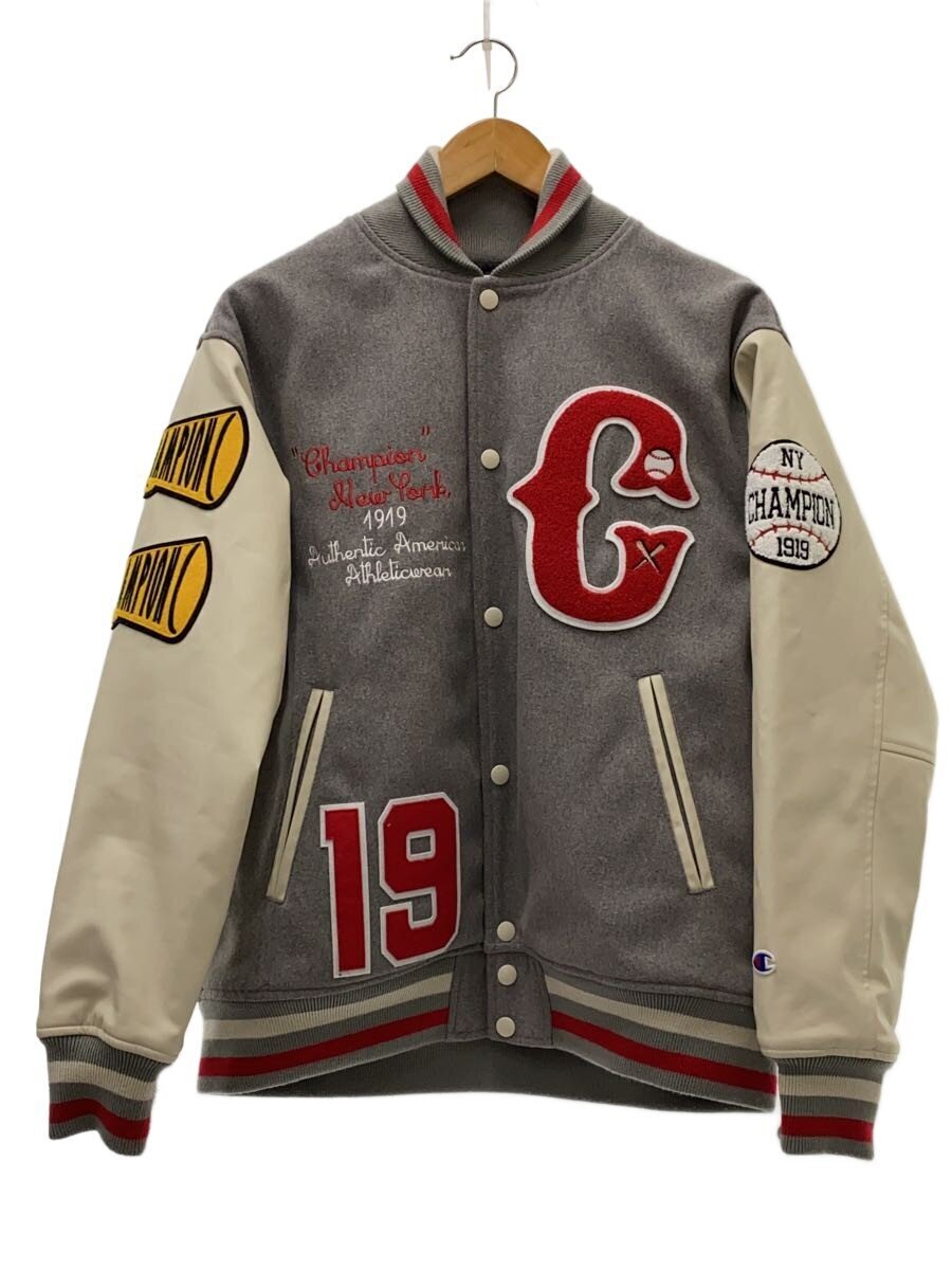 Champion◆24FW/スタジャン/M/ポリエステル/GRY/C3-A610拍卖