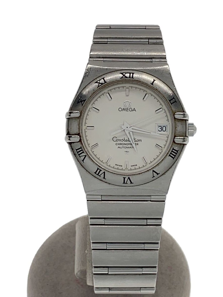 OMEGA◆自動巻腕時計/アナログ/ステンレス/WHT/SLV/SS/ 20241202日差-9//拍卖