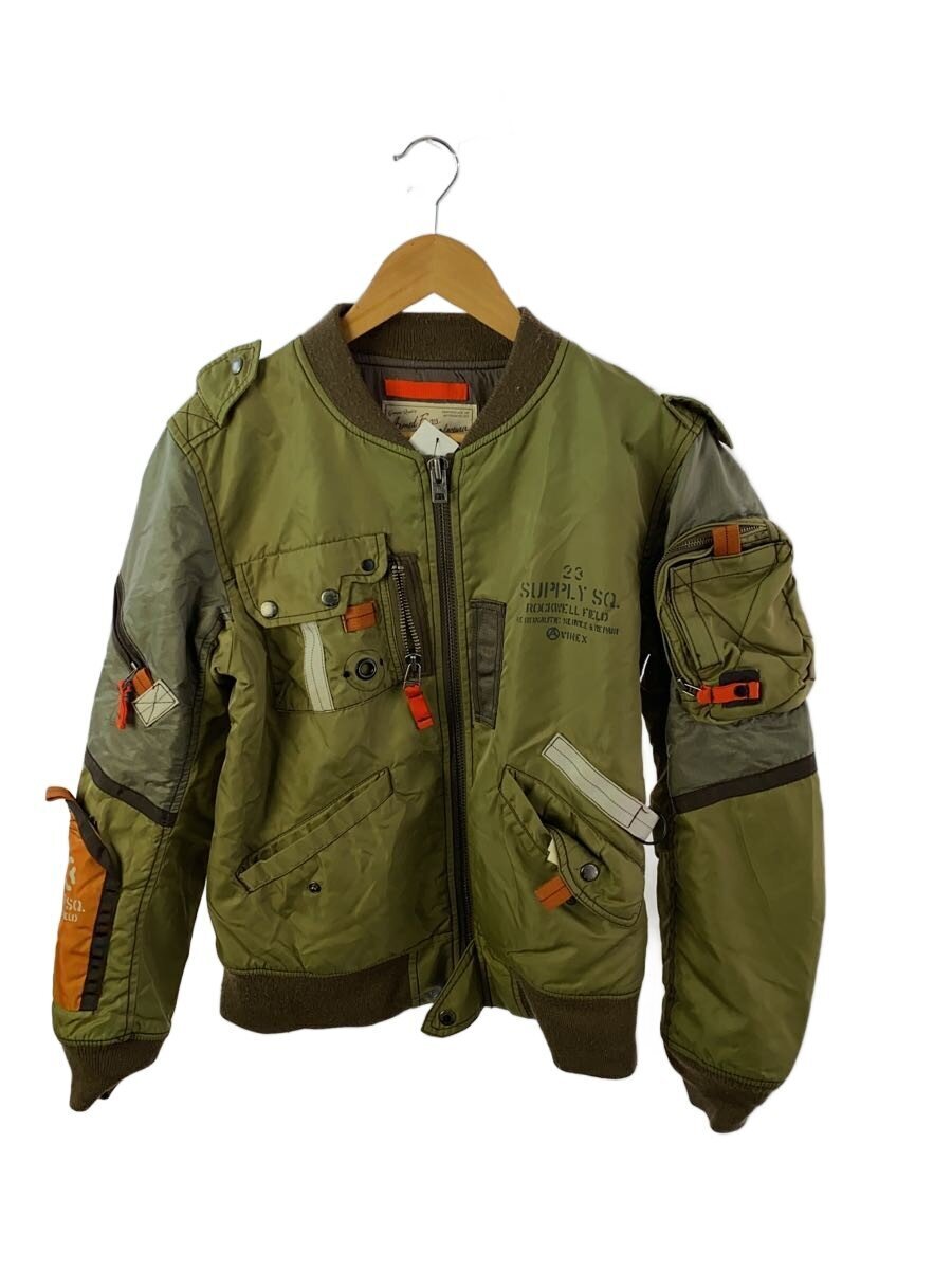 AVIREX◆L-2 カスタム/フライトジャケット/M/ナイロン/KHK/6132043拍卖