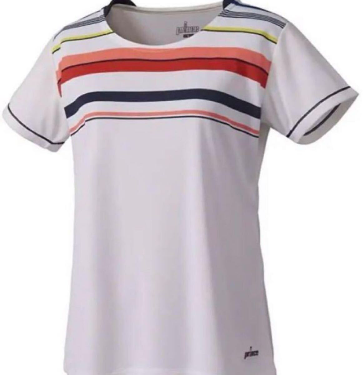 送料無料 新品 prince テニスウェア ゲームシャツ レディース L WHT拍卖