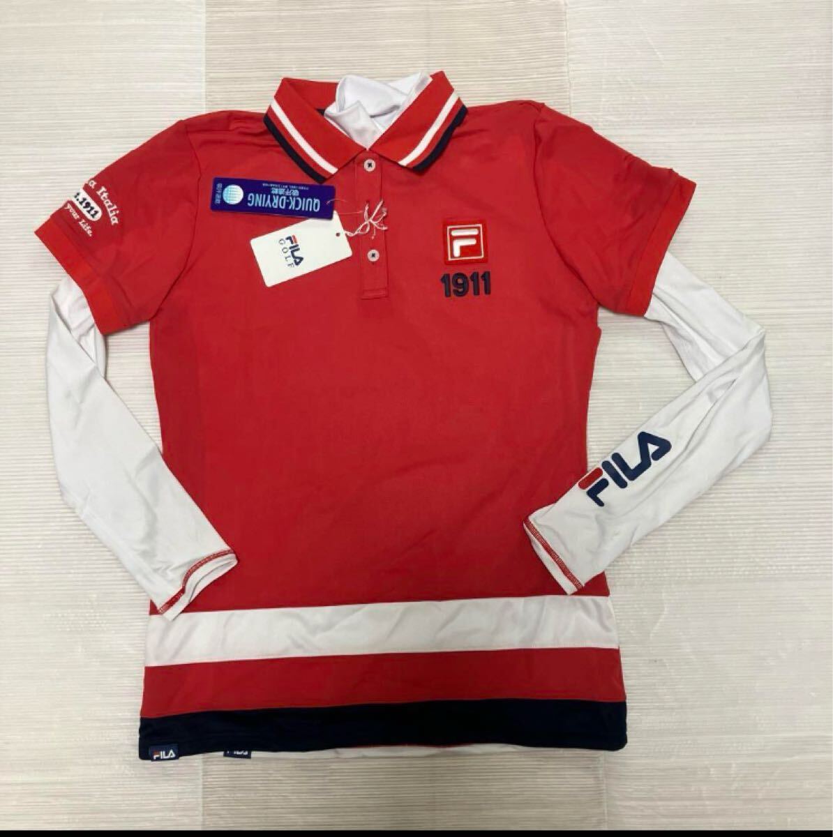 送料無料 新品 FILA GOLF レディース 長袖ハイネックインナー&シャツM拍卖