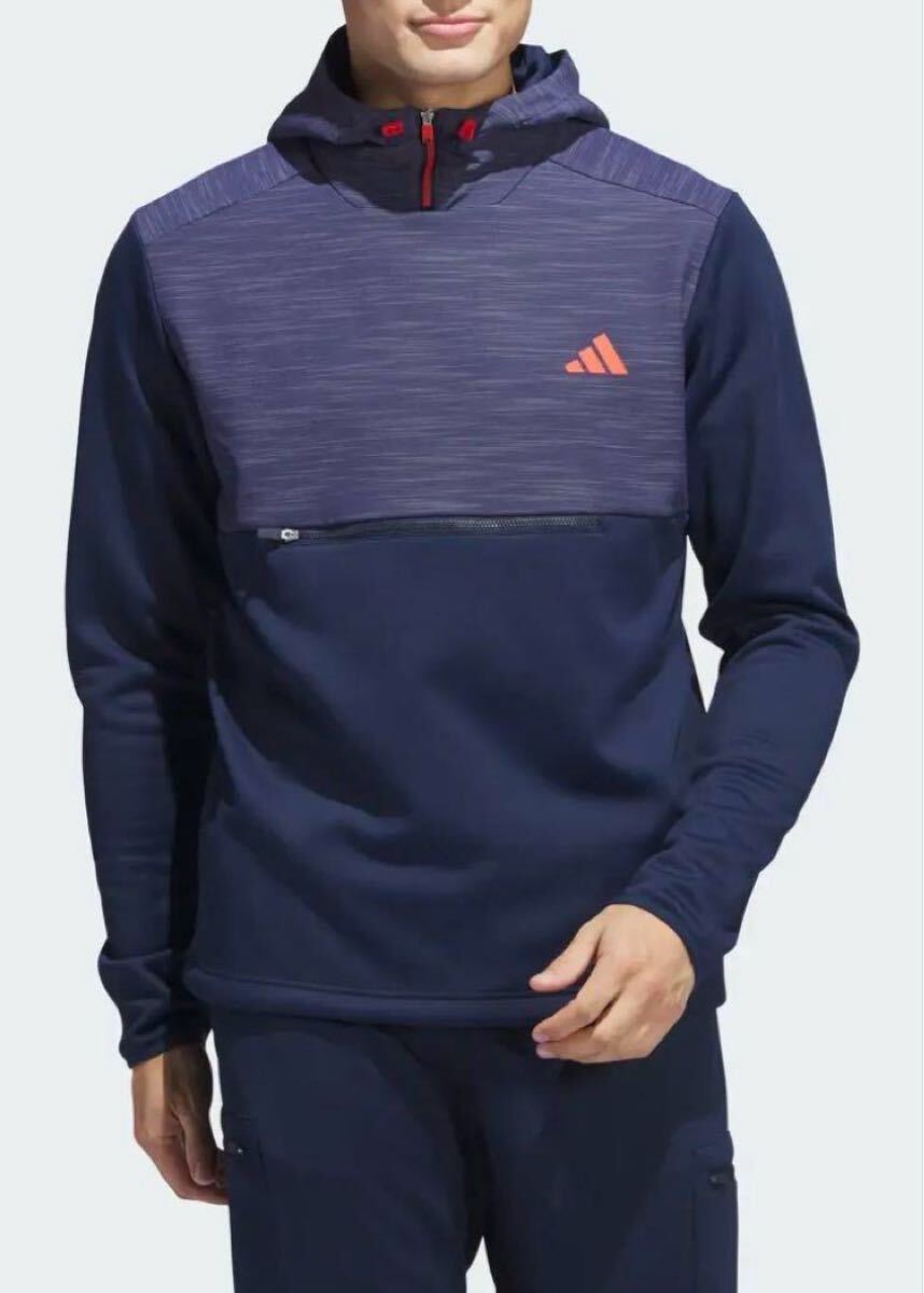 送料無料 新品 adidas GOLF テクスチャードアノラック M拍卖