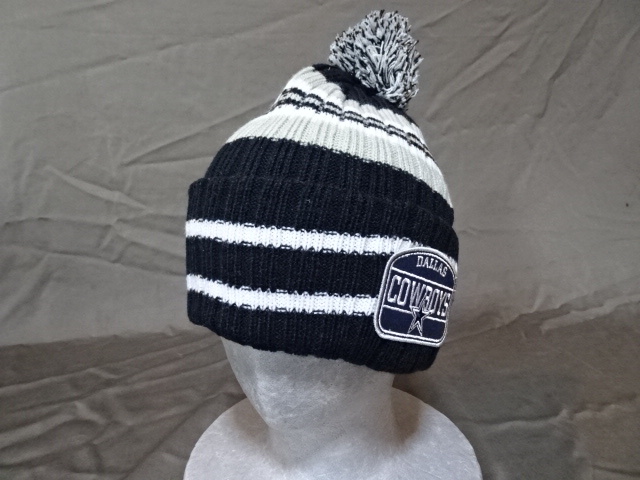 USA購入 NY老舗キャップブランド 【47BRAND】製 NFLアメフト ダラス カーボーイズ【Dallas Cowboys】ロゴ刺繍ワッペン付 ニットキャップ拍卖