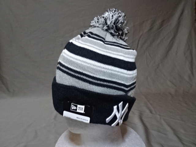 USA購入 ニューエラ【NEW ERA】製 MLBメジャー ニューヨーク ヤンキース【New York Yankees】【NY】ロゴ刺繍入りニットキャップ拍卖