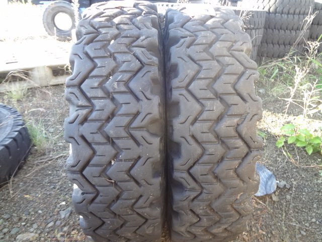 □L565 フォークリフト 冬 DUNLOP POWER SNOW 6.50-10 12PR 2本 2020年製 NYLON拍卖