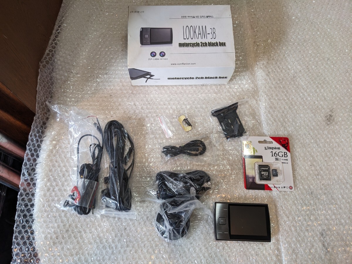 バイク用ドライブレコーダー LOOKAM-3B 新品未使用品拍卖
