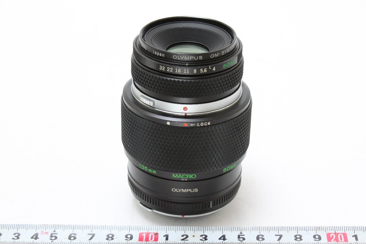 ※ 貴重品 Olympus オリンパス OM 80mm f4 マクロ 1:1 等倍 Macro 65-116 ヘリコイド 付 僅曇有 Sa6351拍卖