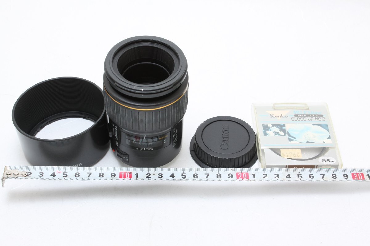 ※ EOS 確りした造 キャノン EF 用 名レンズ TAMRON タムロン 90mm f2.8 マクロ Macro フィルター 後キャップ付 3806拍卖