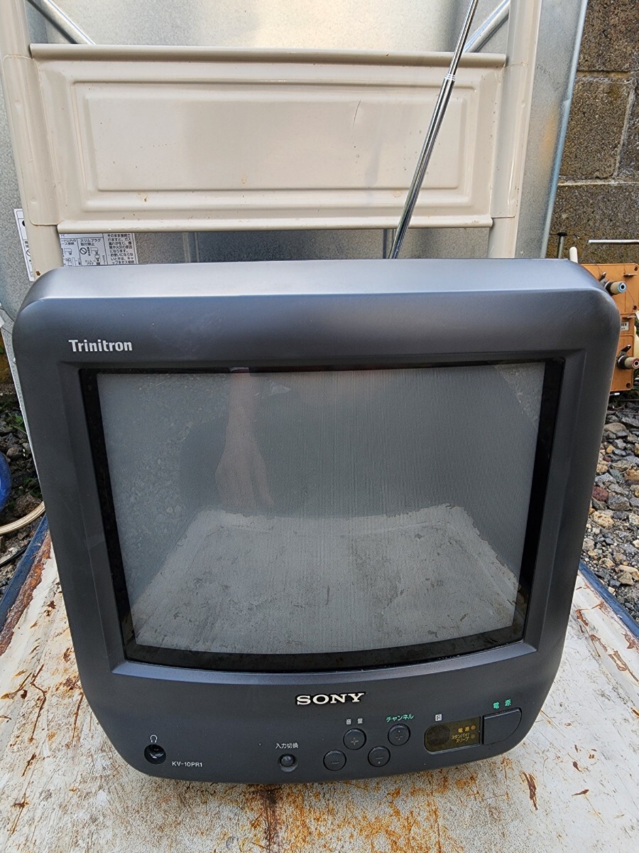 SONY KV-10PR1 トリニトロン カラーテレビ ブラウン管 テレビ 10インチ 1999年製 リモコン無 本体のみ 現状品拍卖