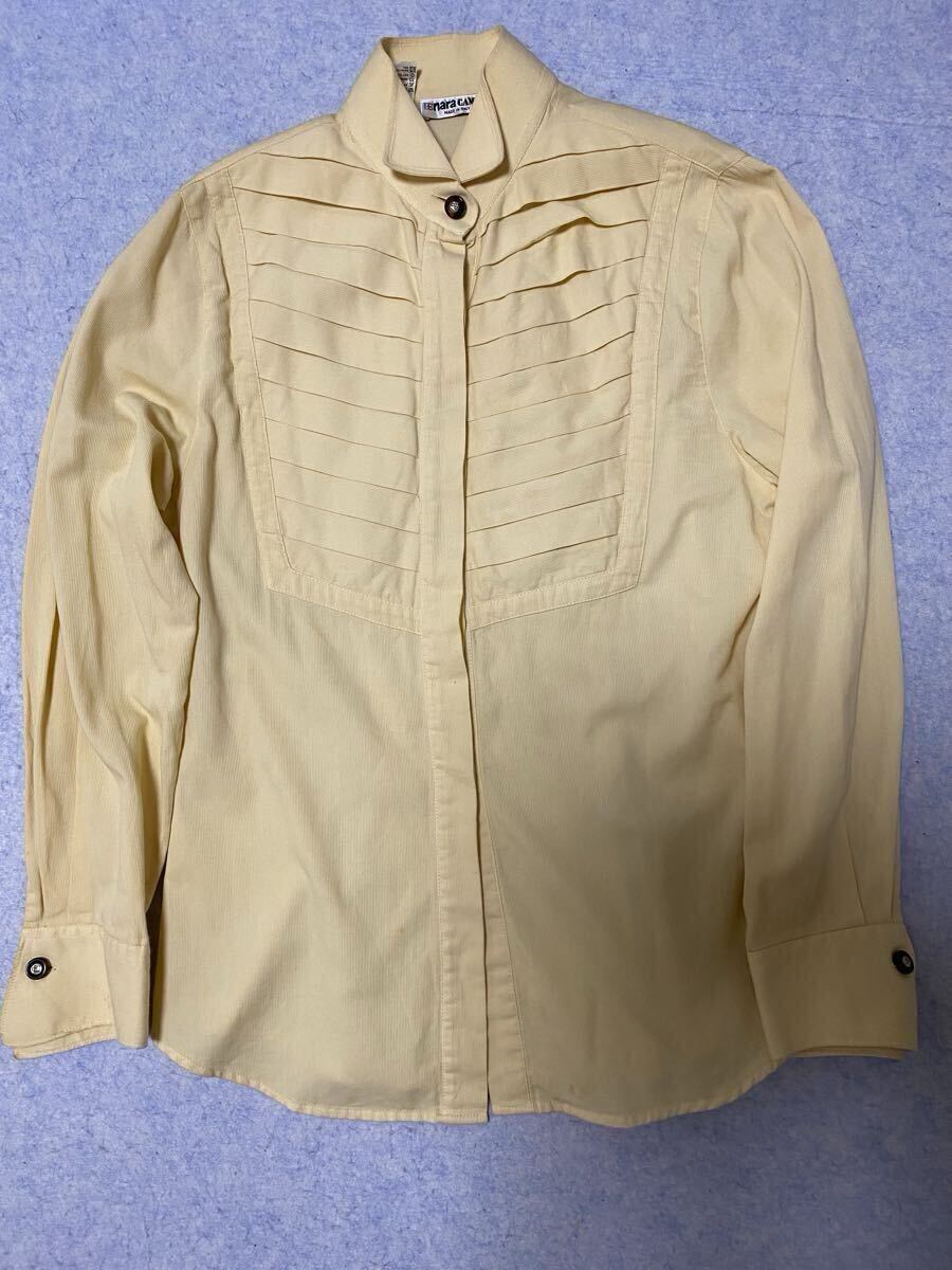 ナラ カミーチェ NARA CAMICIE イタリア製 ベージュ カフス付き 長袖シャツ カフス付きシャツ レディース拍卖