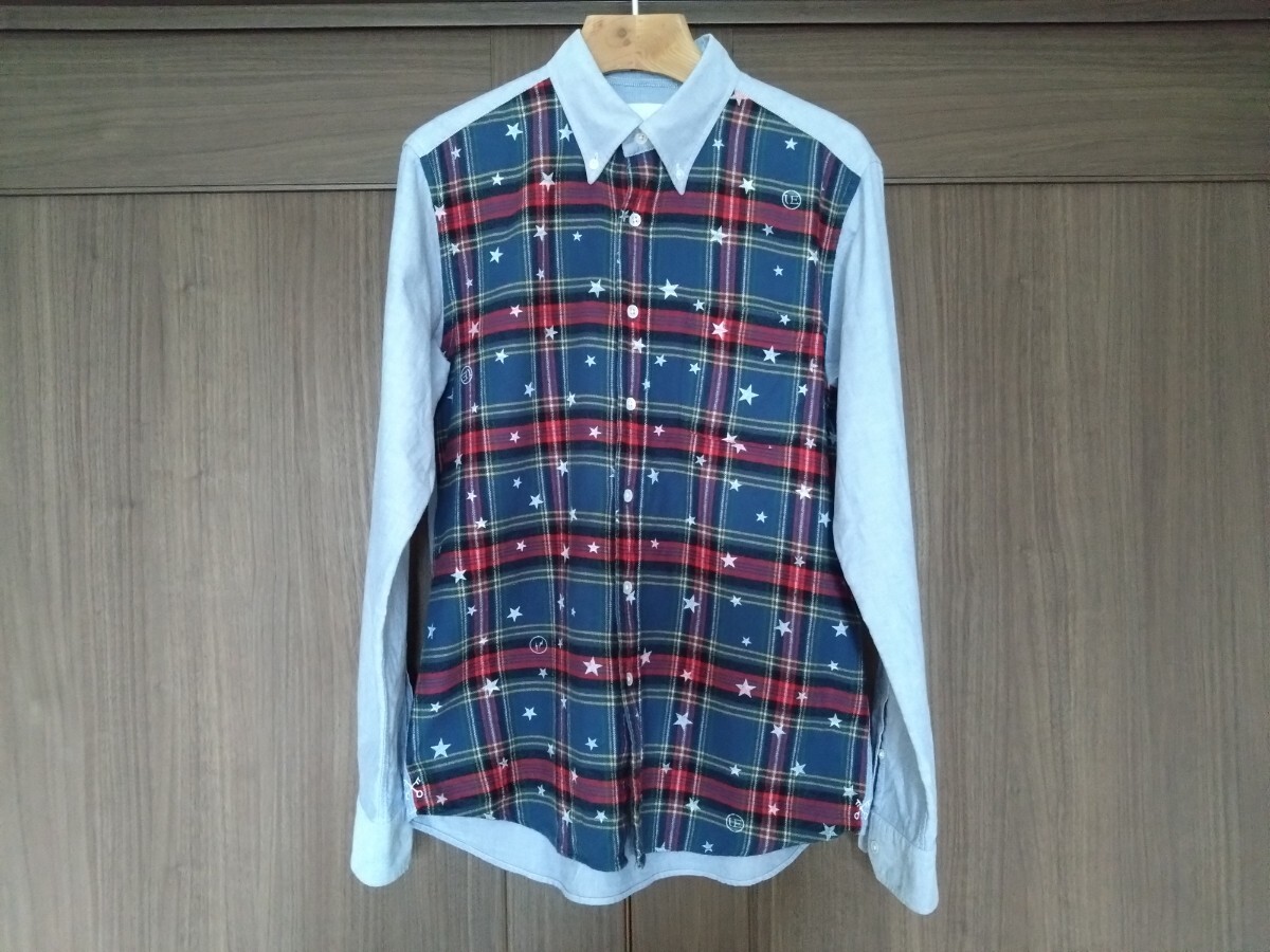 送料無料uniform experimentBDシャツ M変形ドッキングFC.R.B.SOPHNET.GANRYU2JUNYAネルWATANABEオックスMAN3COMME4des5GARCONS拍卖