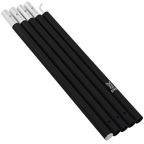 DOD(ディーオーディー) ビッグタープポール 250cm アルミ 収納袋 太さ28mm ブラック/レッド XP5-507K拍卖