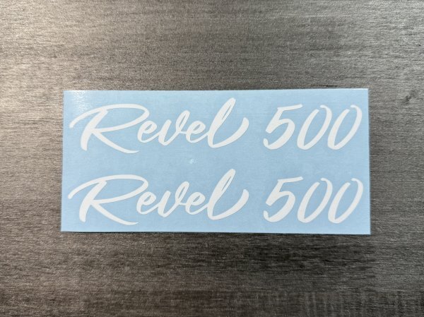 ホンダ レブル500 カッティングステッカー 150mm幅 2枚セット ホワイト 送料無料拍卖