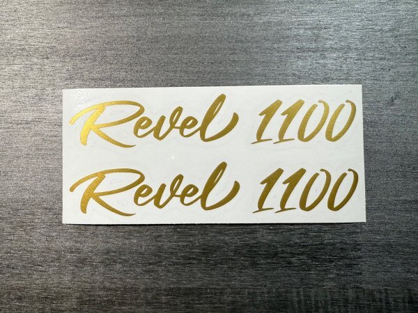 ホンダ レブル1100 カッティングステッカー 150mm幅 2枚セット ゴールド 送料無料拍卖