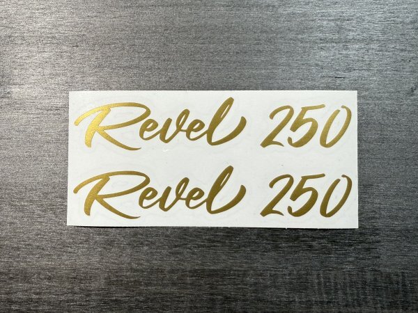 ホンダ レブル250 カッティングステッカー 150mm幅 2枚セット ゴールド 送料無料拍卖