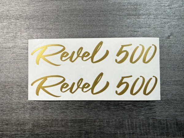 ホンダ レブル500 カッティングステッカー 150mm幅 2枚セット ゴールド 送料無料拍卖