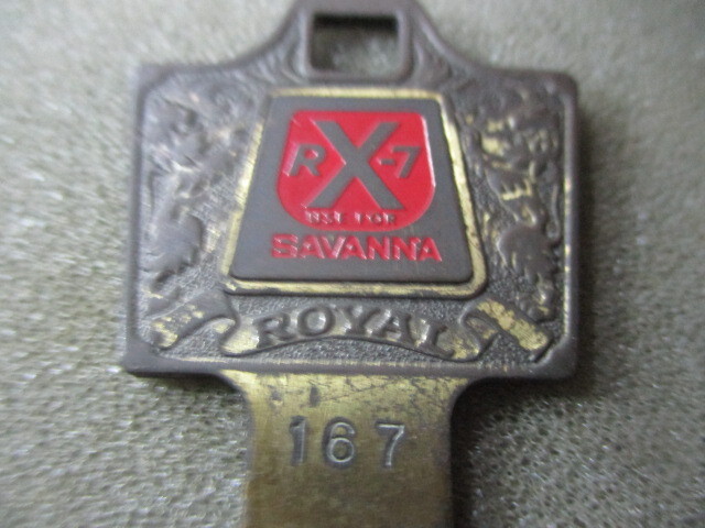 MAZDA マツダ サバンナ RX-7 ブランクキー スペアキー M167 旧車 当時物 未使用拍卖