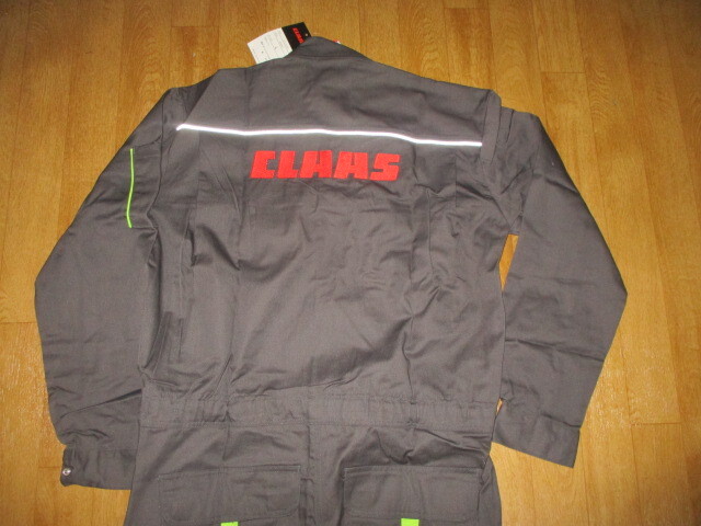 CLAAS クラース トラクター 農作・農場 刺繍ロゴ 作業ツナギ 未使用 デッドストック サイズL イセキ・ヤンマー拍卖