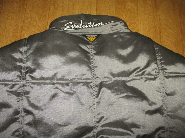 三菱 ランサーエボリューション・ランエボ・RALLI ART ラリーアート 刺繍ロゴ 防寒ダウン系中綿入りジャケット 中古 サイズLL拍卖