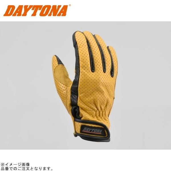DAYTONA デイトナ 18909 HBG-129 パンチングメッシュスタンダードカウレザーグローブ イエロー サイズ:L拍卖