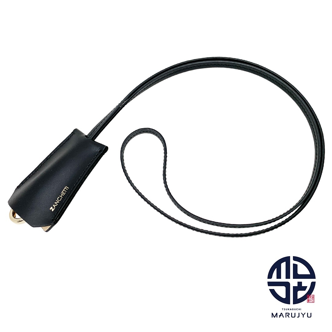 ZANCHETTI ザンケッティ キーリング ネックレス ネックストラップ チャーム ファッション 小物 黒 ブラック ※ポスト投稿でのご発送拍卖