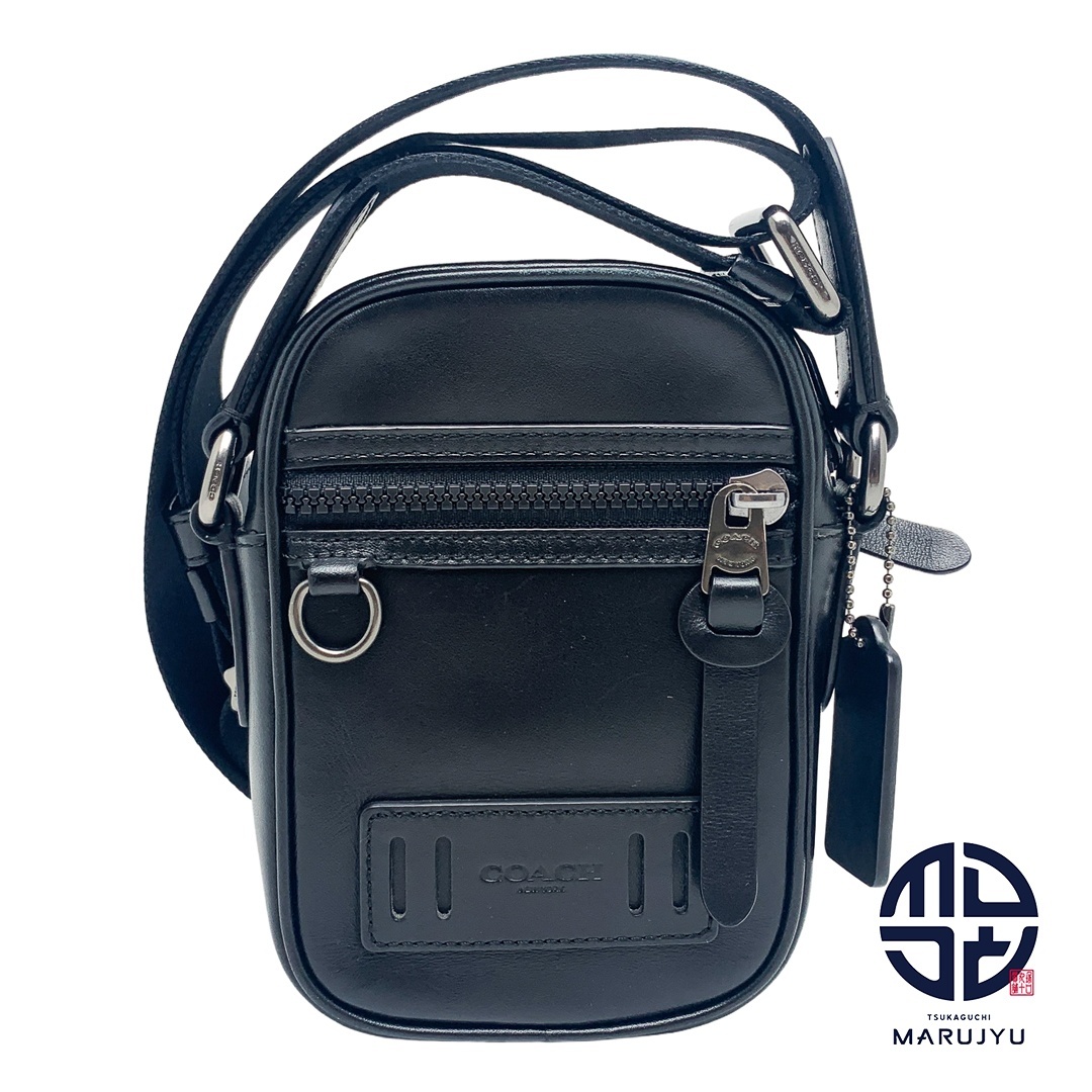 COACH コーチ 黒 ブラック ミニショルダーバッグ F72963 クロスボディバッグ カバン 鞄 ブランド メンズ拍卖