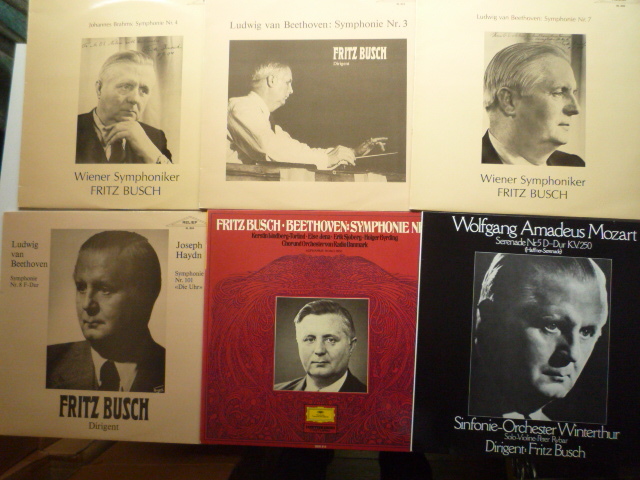 WQ47 スイスRELIEF他盤6LP フリッツ・ブッシュ集/交響曲 ベートーヴェン/3、7-9番、ブラームス/4番他拍卖