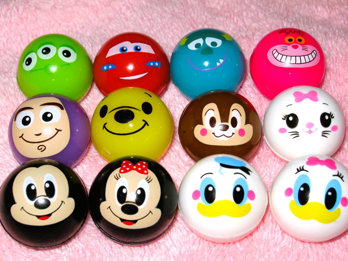 ミッキー&フレンズ【ディズニー スーパーボール 12個セット】ミッキーマウス 可愛い カラフル 子供会 プレゼント おもちゃ 玩具 縁日 夜店拍卖