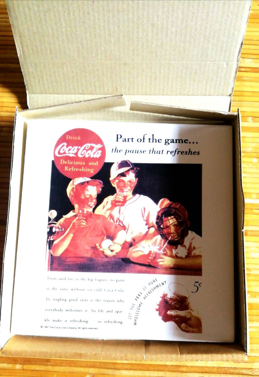 コカコーラ・壁付け・COCA CORA タイル拍卖