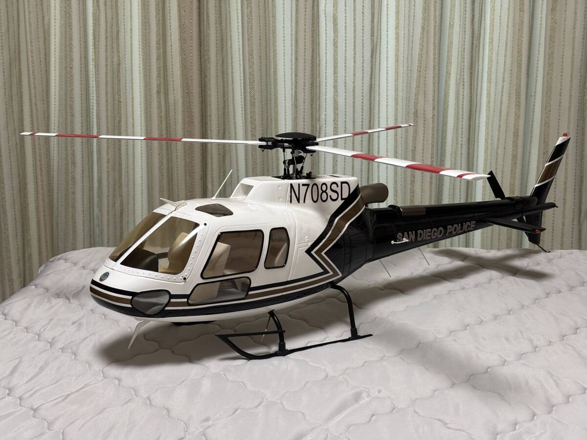 ROBAN スケールヘリ 470サイズ AS350 SAN DIEGO POLICE メカ組込み完成品拍卖