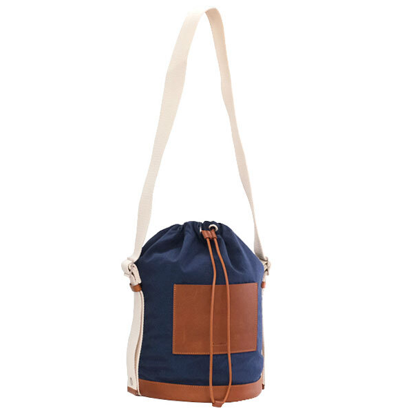 送料無料 本物 JIL SANDER ジルサンダー 巾着型ショルダーバック 肩掛けショルダー ネイビー メンズ レディース おしゃれ 可愛い拍卖