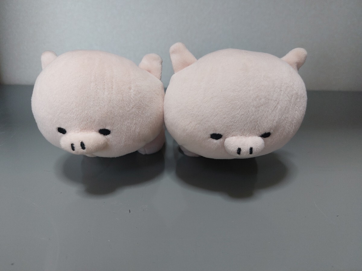 モフモフレンズ 手のりマスコット マイクロブタ×2体 テノリマスコット ぬいぐるみ拍卖