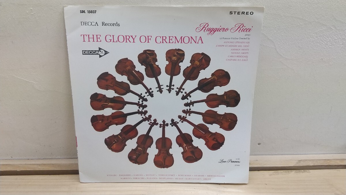 D9◆『The Glory Of Cremona ルッジェーロリッチ-ヴァイオリン 15台の名作ヴァイオリン演奏 国内盤LP 見開きジャケ SDL15037 DECCA』250914拍卖