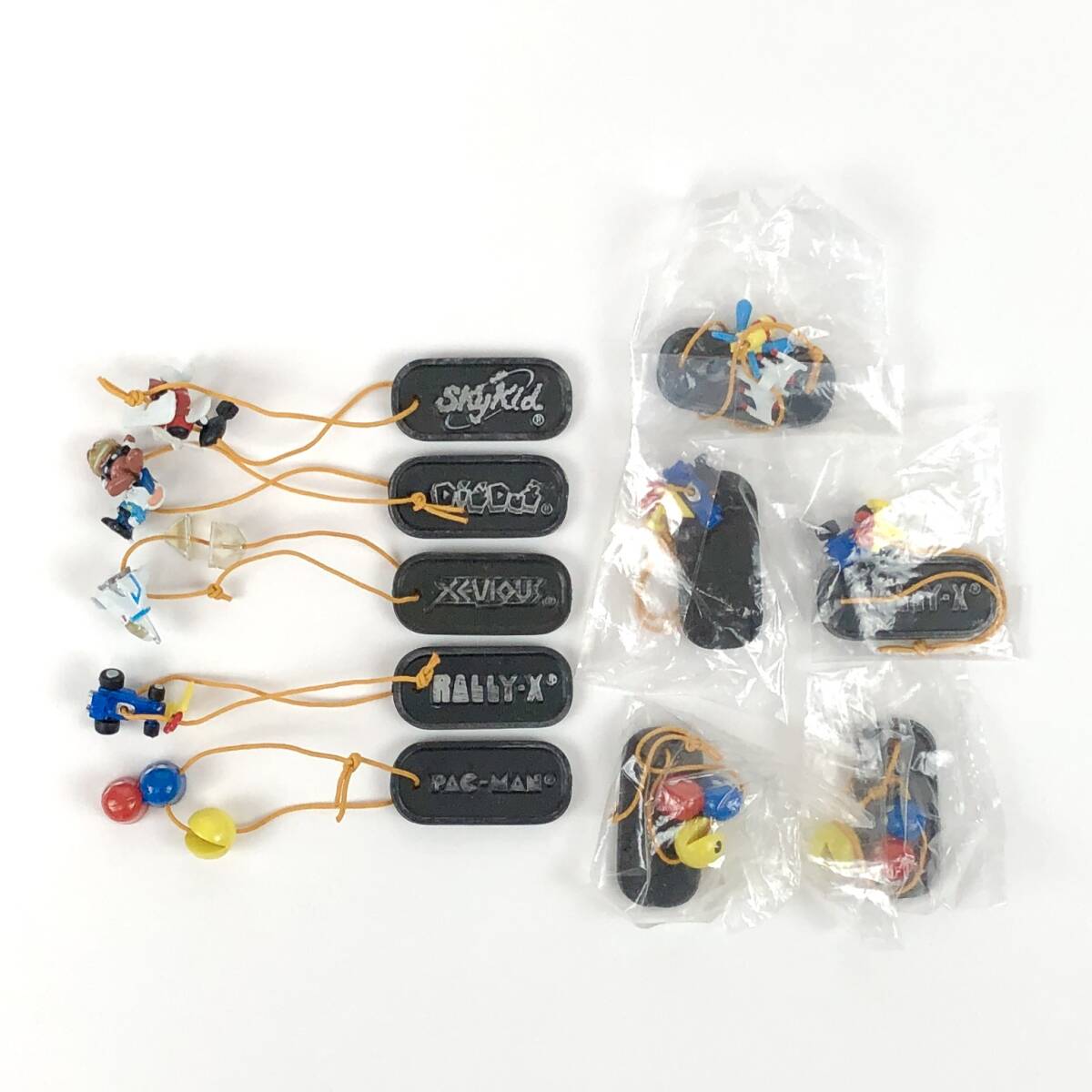 【送料無料・エラー品あり】 ユージン ナムコ アーケード作品 タグ ストラップ 合計10個セット パックマン ゼビウス マッピー ギャラガ 他拍卖