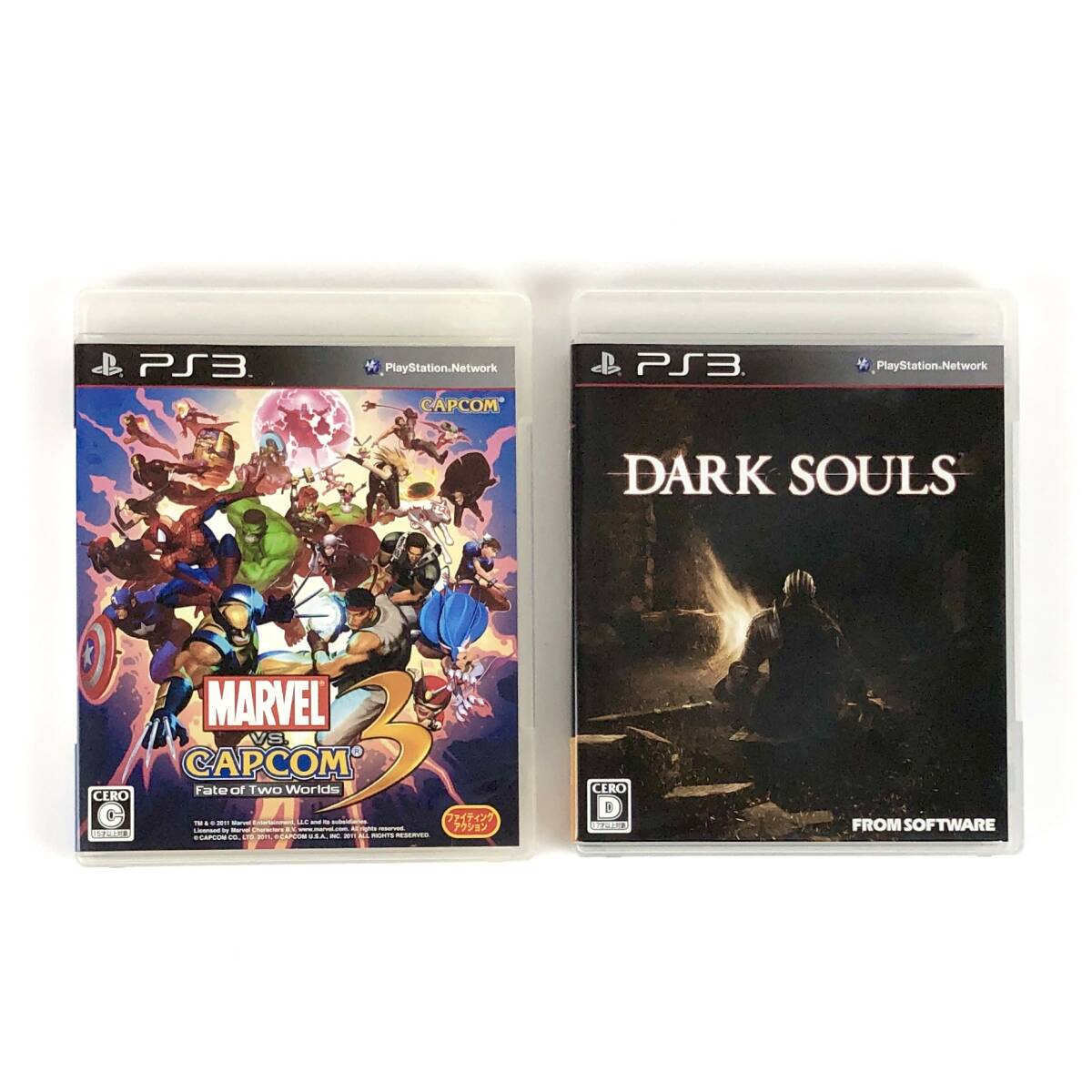 PS3 マーヴル VS. カプコン3 + ダークソウル 合計2本セット 動作未確認 PS3 Marvel vs. Capcom 3 + Dark Souls Set CIB拍卖