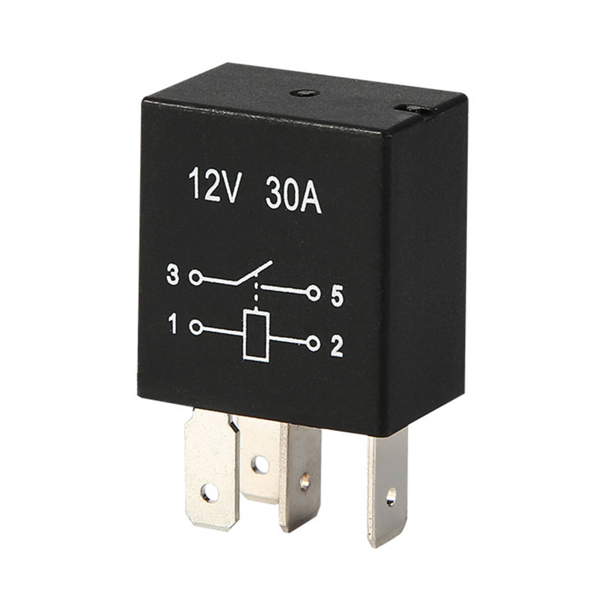 12V30Aウインカーリレー 車用リレー ウィンカーライト 点滅リレー 4ピン 車LED点滅リレー 自動車およびトラック用 車部品 ブラック ;J341;拍卖