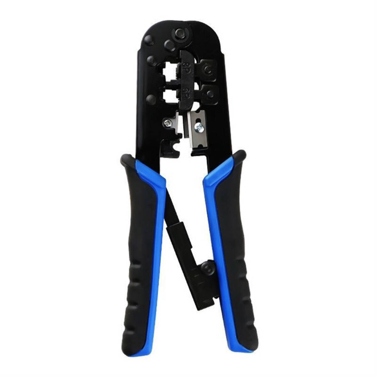 圧着ペン 圧着工 プライヤー ラチェット式 RJ45 6P/8P LANコネクタ対応 かしめ工具 多機能 切断、カット クリンプ 絶縁閉端子用;J3865;拍卖