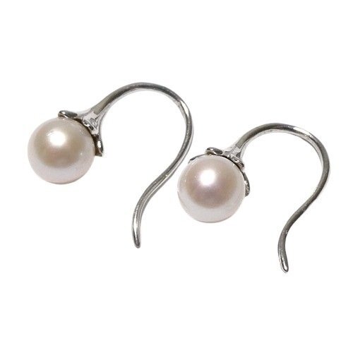 【K14】 パール フックピアス 計1.3g ホワイトカラー 14金 真珠 5.8mm 1粒 冠婚葬祭 パーティー フォーマル 【ネコポスOK】◇J拍卖