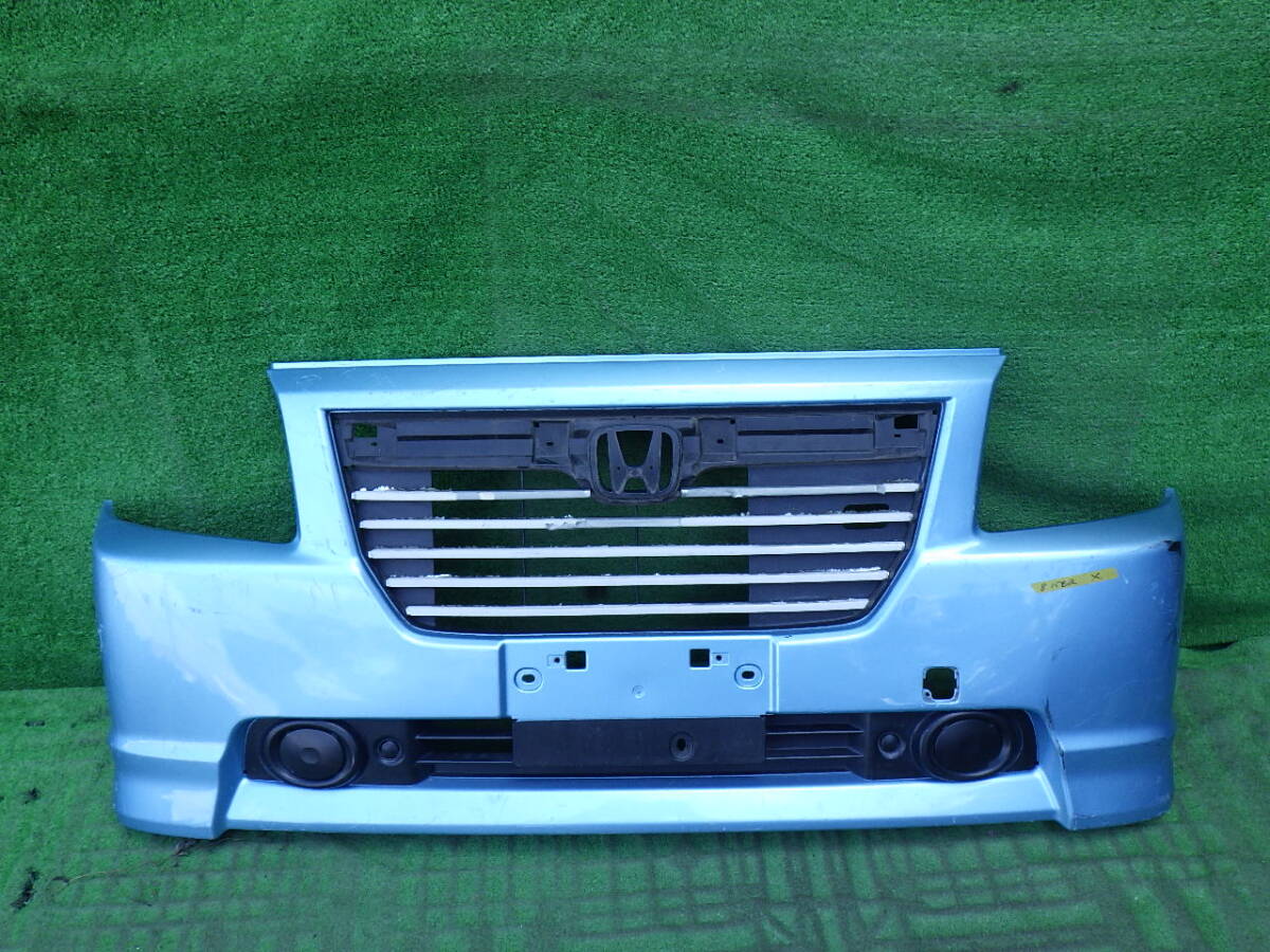 HM1 HM2 後期 バモス モデューロ 純正 OP フロントバンパー オプション エアロ 水色 08P02-S8RT-BM00-04 グリル付拍卖