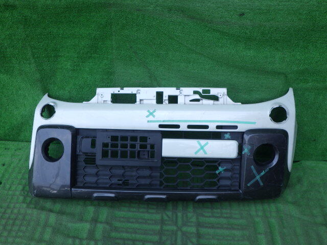 MK53S MM53S スペーシアギア フレアワゴンタフスタイル 純正フロントバンパー おまけ ロアグリル付 白 パール 71711-79R7拍卖