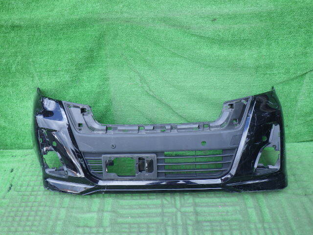 B21A 後期 デイズルークス ハイウェイスター 純正フロントバンパー BA0型 黒 6400H424ZZ ロアグリル付拍卖