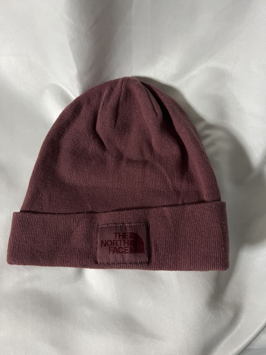 人気色■ノースフェイス THE NORTH FACE ビーニー ニット帽 薄め茶紫 帽子 メンズ レディース NF0A3FNT ニットキャップ ロゴ 送料込拍卖