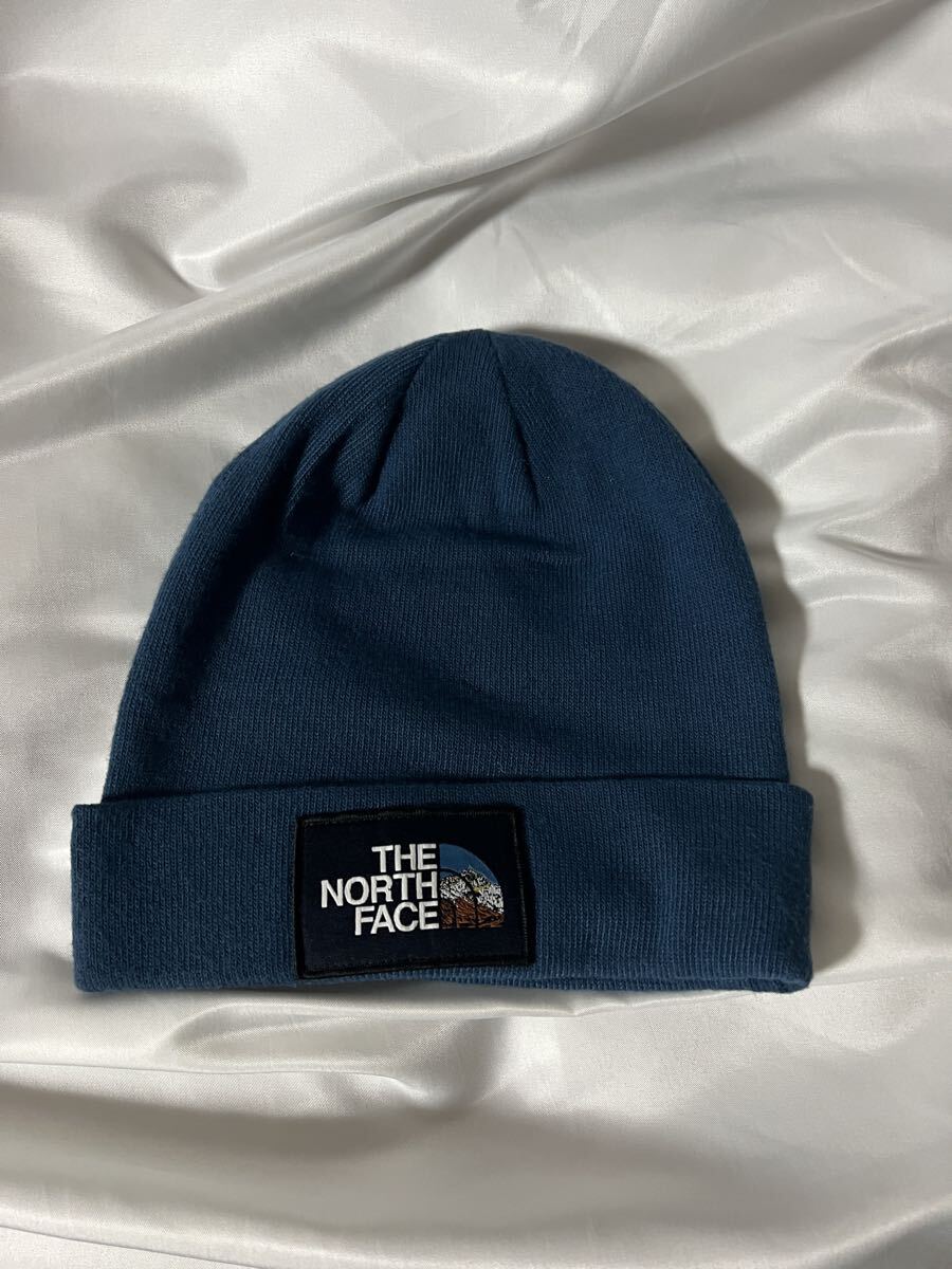 人気色■ノースフェイス THE NORTH FACE ビーニー ニット帽 ブルー 帽子 メンズ レディース NF0A3FNT ニットキャップ ロゴ 送料込拍卖